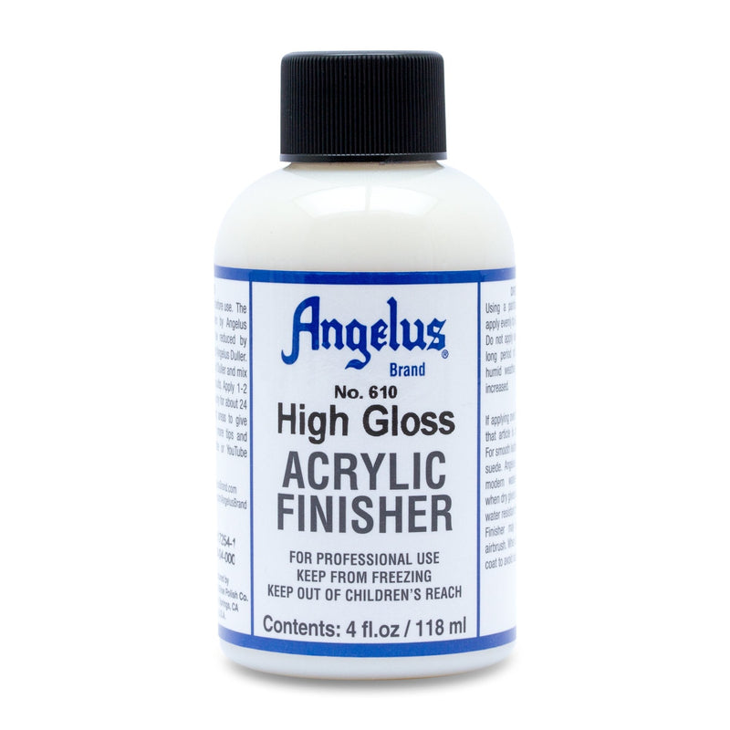  [AUSTRALIA] - Angelus Brand Acrylic Leather Paint High Gloss Finisher No. 610 - 4oz, Packaging may vary 4 Fl Oz (Pack of 1)