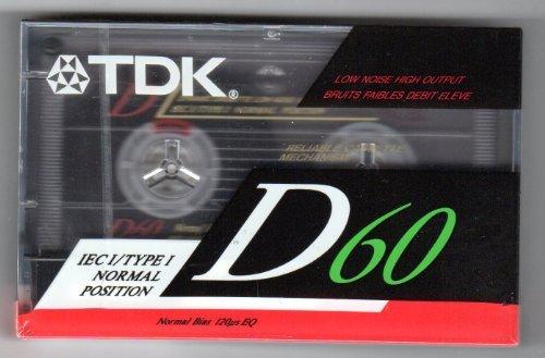  [AUSTRALIA] - TDK D60 Blank Cassette Tape IEC I/Type I.