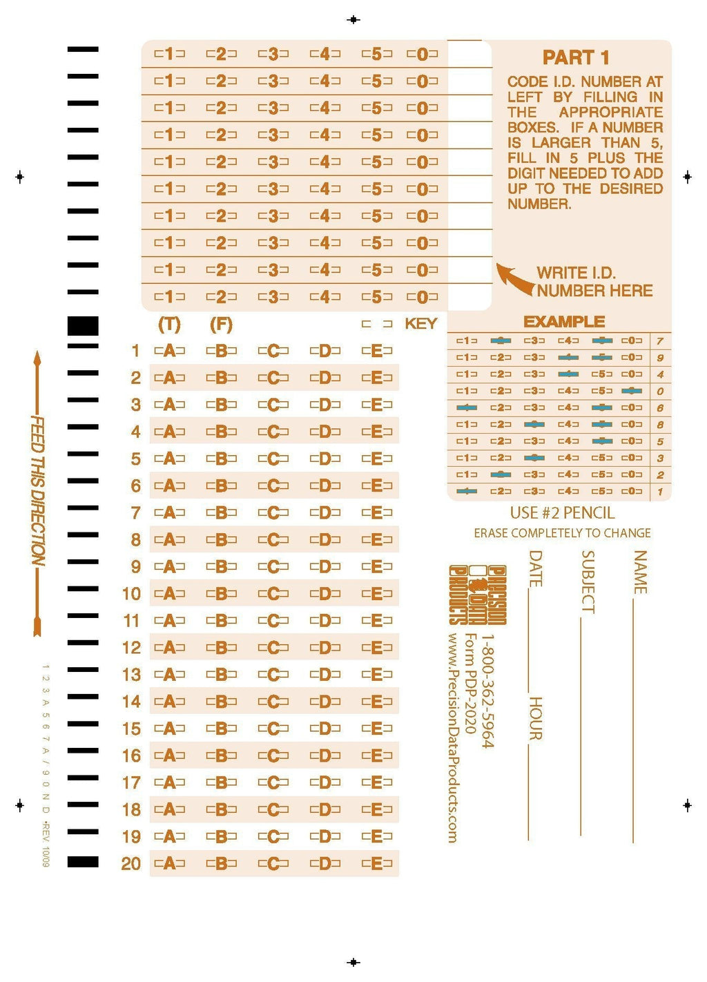  [AUSTRALIA] - 2020-C Compatible Testing Sheets, PDP-12020, (100/pkg)