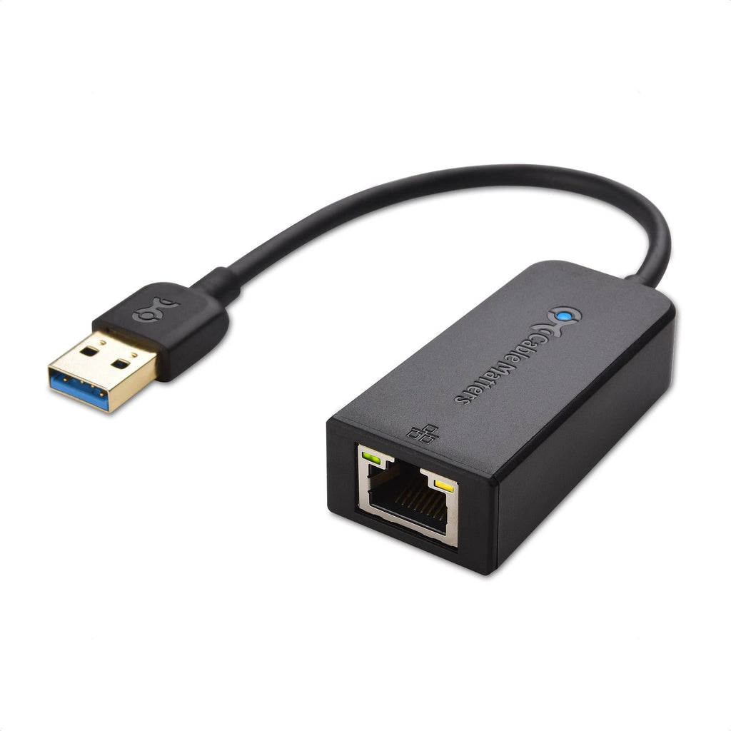 Cable Matters USB to Ethernet Adapter (USB 3.0 to Ethernet) Supporting 10/100/1000 Mbps Ethernet Network in Black - LeoForward Australia