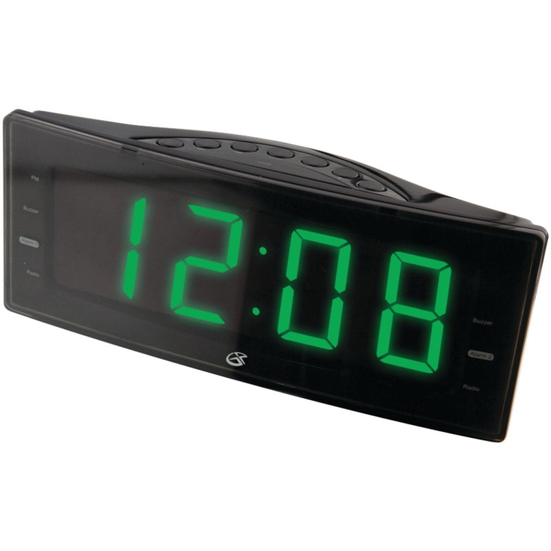 GPX, Inc. C353B AM/FM Clock Radio with Dual Alarms and LED Display (Black) - LeoForward Australia