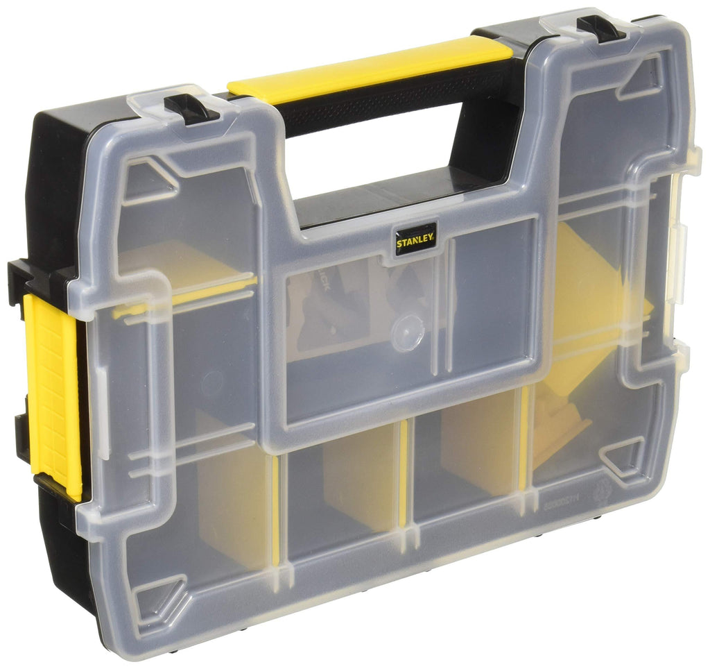  [AUSTRALIA] - STANLEY STST14021 Sort Master Light Organizer, 1-Pack Pack of 1 Clear/Black/Yellow