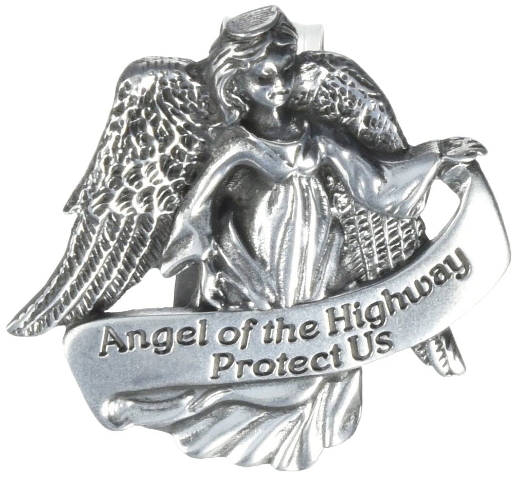  [AUSTRALIA] - Cathedral Art KVC119 Auto Visor Clip, Angel of The Highway, 2-3/8-Inch