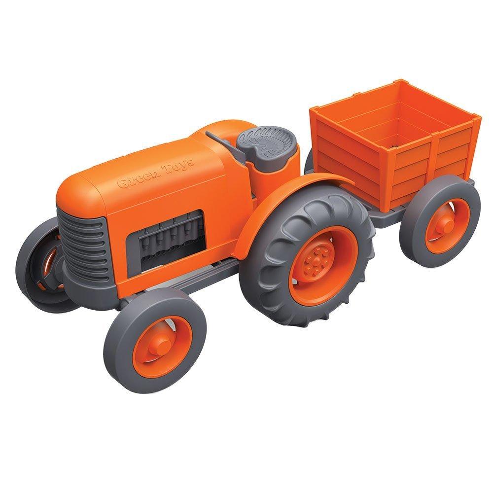 Green Toys Tractor Vehicle, Orange - LeoForward Australia