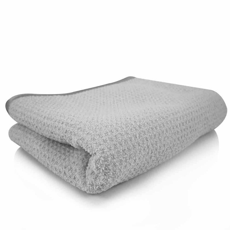  [AUSTRALIA] - Chemical Guys MIC_781_01 Waffle Weave Gray Matter 70/30 Blend Microfiber Drying Towel with Silk Edging (25 in. x 36 in.)