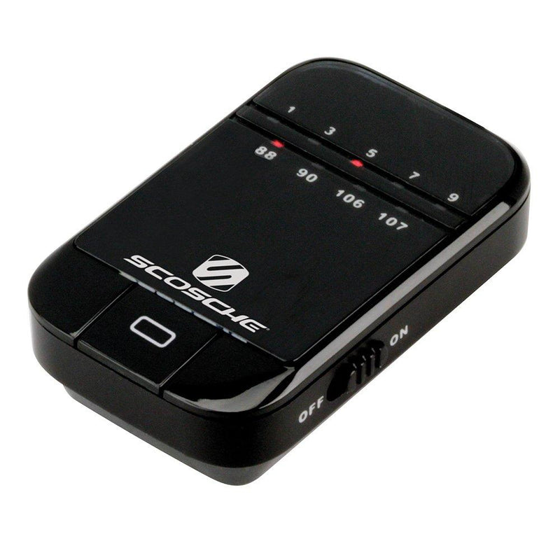 SCOSCHE FMT5 TuneTone Universal FM Stereo Transmitter for Mobile Devices, Black Portable - LeoForward Australia