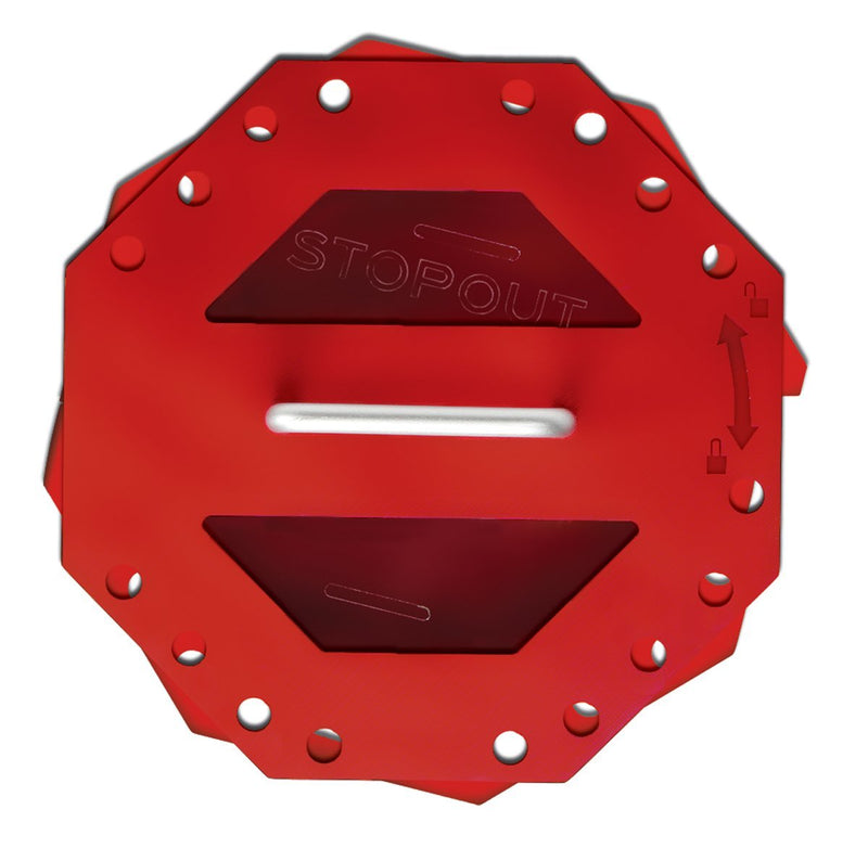  [AUSTRALIA] - Accuform KCC620 STOPOUT Look 'n Stop Compact Group Lock Box, 7-3/4" Length x 7-3/4" Width x 4" Depth, Plastic, Red
