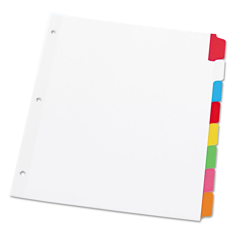  [AUSTRALIA] - Universal 20819 Write-On/Erasable Indexes, Eight Multicolor Tabs, Letter, White (UNV20819)