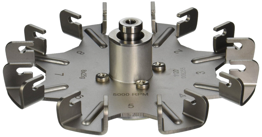 HETTICH INSTRUMENTS 1120 Swing-Out Rotor Without Bucket, 8-Place, 90 Degree Angle, 5000 RPM Max, 2879 RCF Max - LeoForward Australia