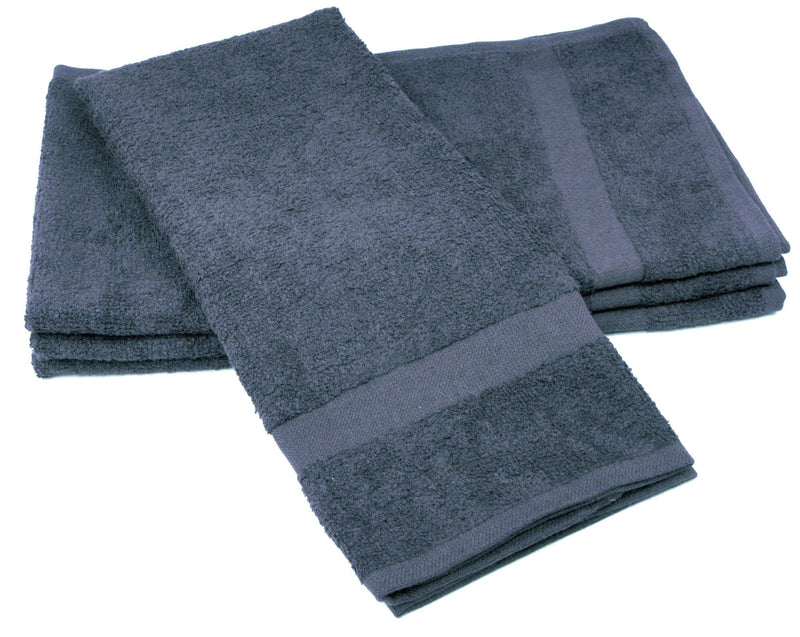  [AUSTRALIA] - Towels by Doctor Joe (DBS-16273-CHARI-2EA-2PK) Safe-2-Bleach Charcoal 16" x 27" Plush Cotton Salon Towel, (Pack of 2) 16 Inch x 27 Inch, (Pack of 2)