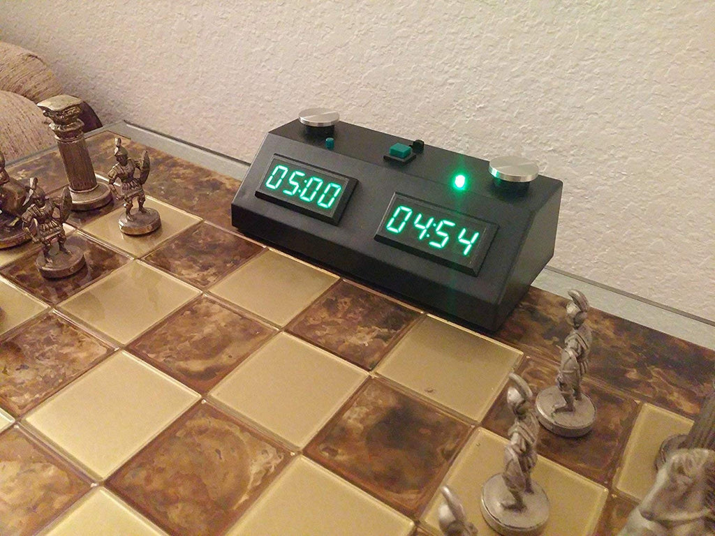  [AUSTRALIA] - ZMF-II Chess Clock - Black with Green LED