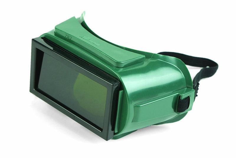  [AUSTRALIA] - Sellstrom Flexible, Soft PVC Shade 5 IR Lens, Indirect Vent Plate Welding Goggle Body, Durable Shade 5 IR Lens, Green, Plate Size: 2" x 4-1/4", S85450