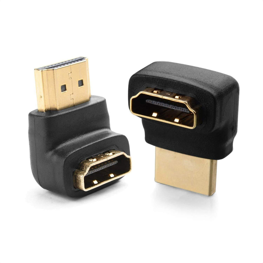  [AUSTRALIA] - Cable Matters Combo Pack 270 Degree and 90 Degree HDMI Adapter (Right Angle HDMI) with 4K and HDR Support