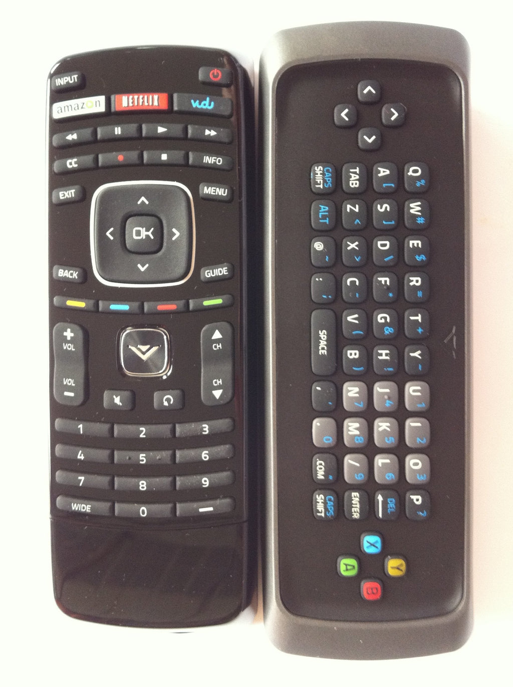 with Vudo Netflix Amazon Key-New Vizio True Original XRV1TV Internet Dual Side Keyboard QWERTY Remote Control with Vudo Netflix Amazon Key - LeoForward Australia