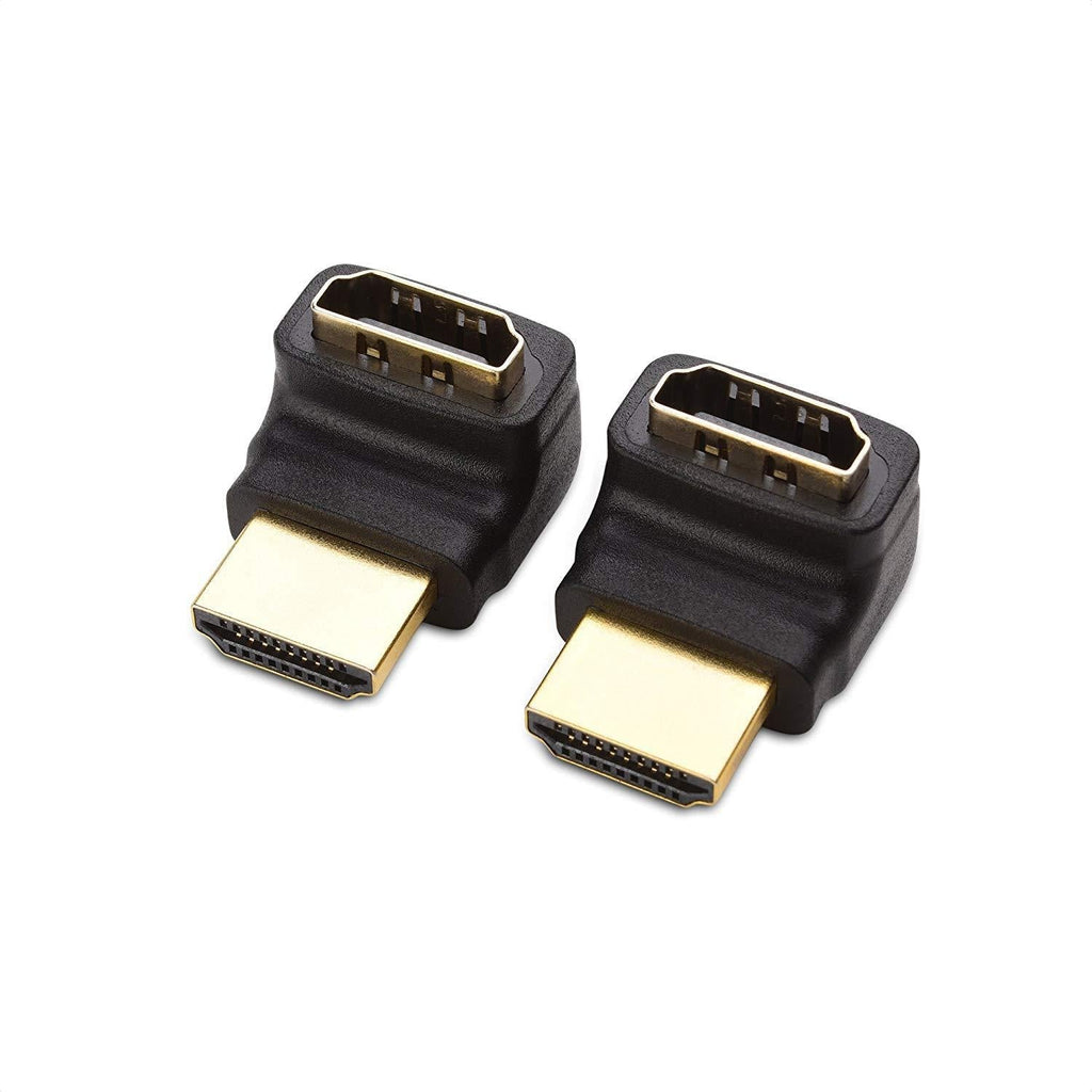  [AUSTRALIA] - Cable Matters 2-Pack Right Angle HDMI Adapter (270 Degree HDMI Right Angle) with 4K and HDR Support