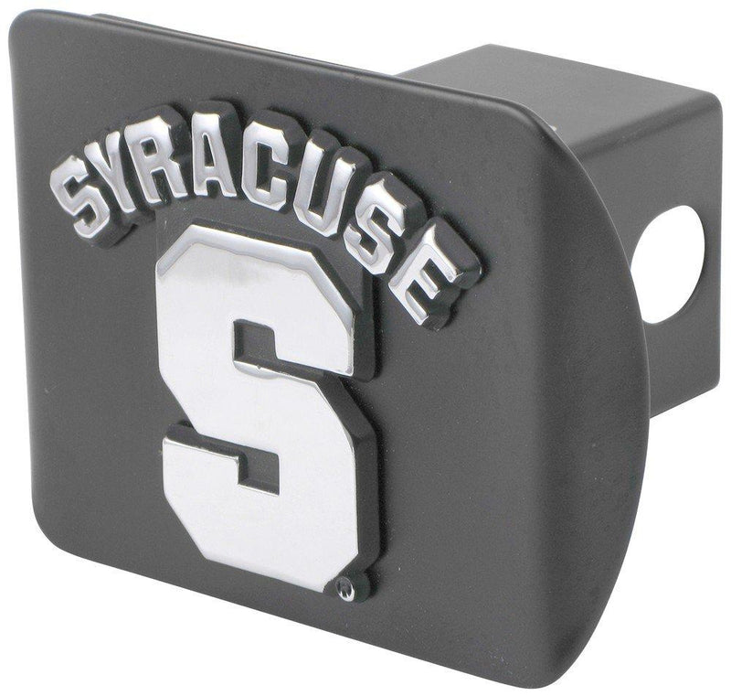  [AUSTRALIA] - Elektroplate Syracuse University Orangemen Black with S" Emblem Metal Trailer Hitch Cover Fits 2 Inch Auto Car Truck Receiver with NCAA College Sports Logo