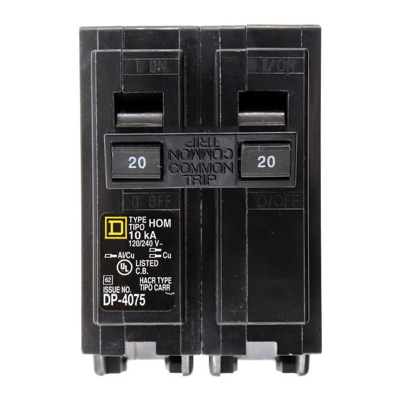  [AUSTRALIA] - Square D HOM220 Homeline 20 Amp TwoPole Circuit Breaker