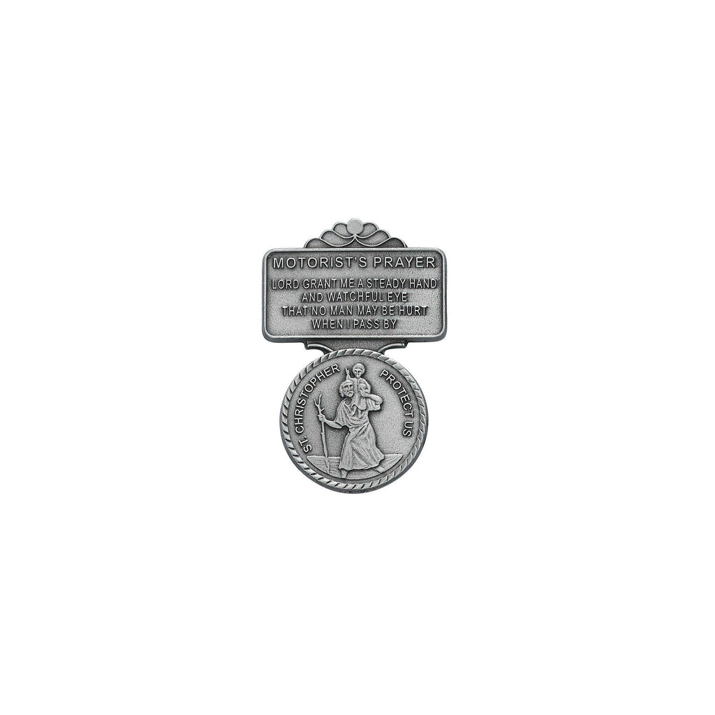  [AUSTRALIA] - St Christopher Medal Pendant Visor Clip Visor Clips
