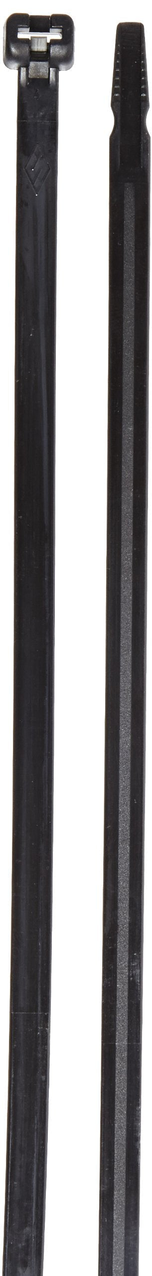  [AUSTRALIA] - Cable Tie with Stainless Steel Barb, 120 Tensile Strength, 14" Length, Black