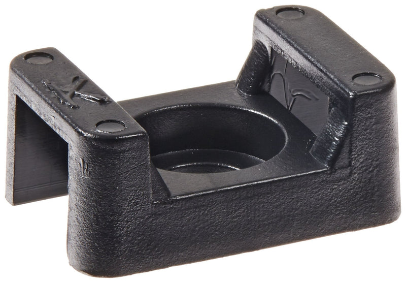  [AUSTRALIA] - NSI SM-3-B Saddle Mount for Cable Tie, 0.35" Slot Width, 0.236 Screw Size, 0.63" Width, 0.35" Height, 0.9" Length, Black