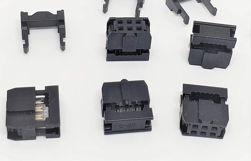  [AUSTRALIA] - Pc Accessories - Connectors Pro 25-Pack IDC 2X3 6 Pins Dual Row Sockets for Flat Ribbon Cable, 6P 2.54mm 0.1" FC Female Connectors for 0.05" Pitch Flat Ribbon Cable