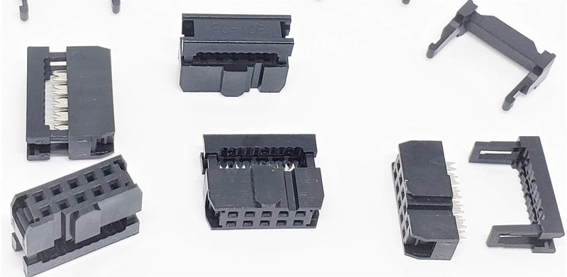  [AUSTRALIA] - PC Accessories - Connectors Pro 50-Pack 2X5 10P 2.54mm Dual Rows IDC Sockets for Flat Ribbon Cable, 10 Pins FC Female Connector