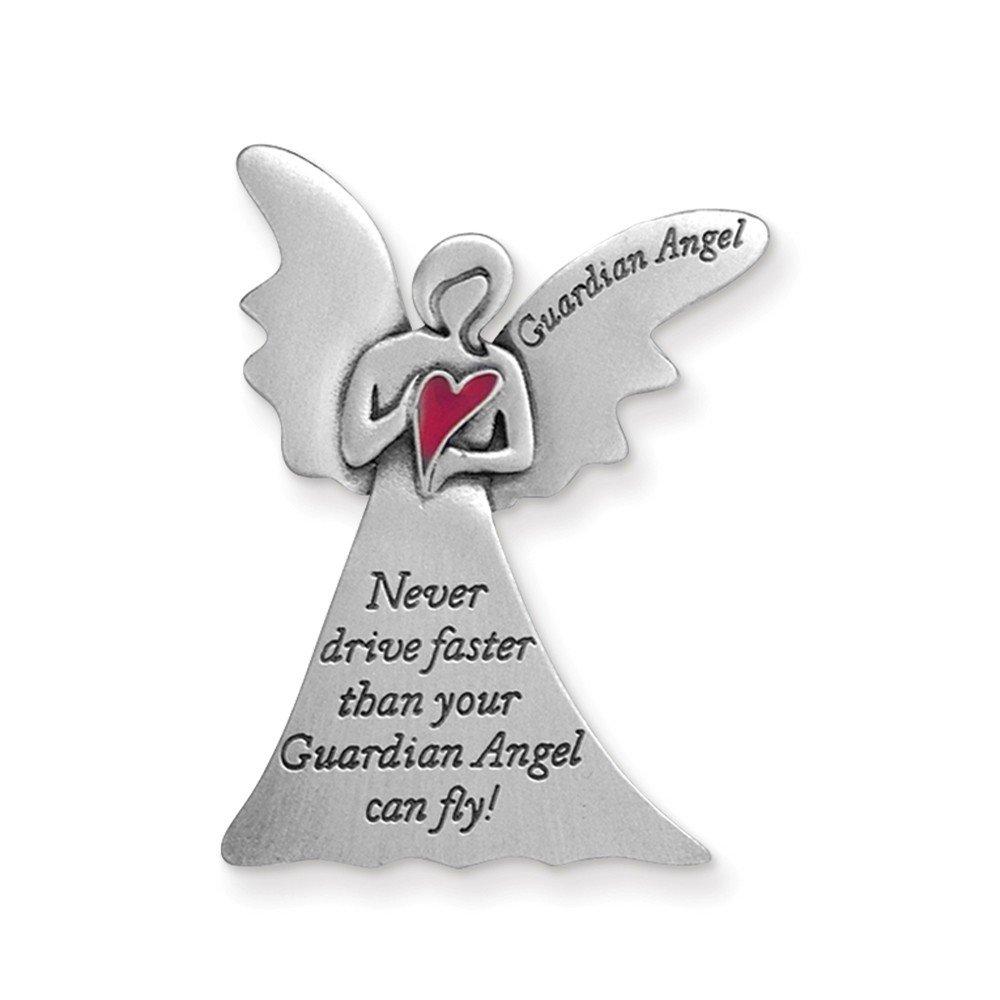  [AUSTRALIA] - Cathedral Art KVC511 Angel Visor Clip, Never Drive Faster, 2-3/8-Inch