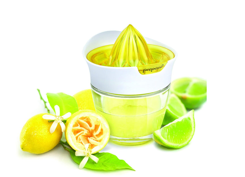  [AUSTRALIA] - Prepara Glass Citrus Juicer with Storage, Yellow 1 Lemon