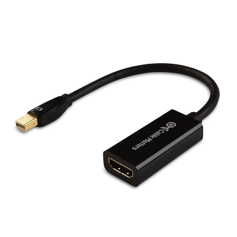  [AUSTRALIA] - Cable Matters Mini DisplayPort to HDMI Adapter (Mini DP to HDMI) in Black - Thunderbolt and Thunderbolt 2 Port Compatible