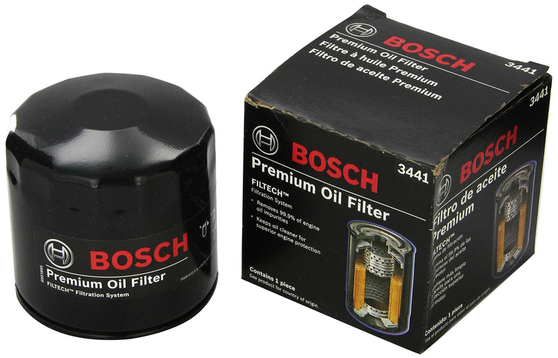 Bosch 3441 Premium FILTECH Oil Filter Audi: Allroad Quattro, A4, A4 Quattro, A6, A6 Quattro, Cabriolet, S4, 90, 90 Quattro, Volkswagen Passat - LeoForward Australia