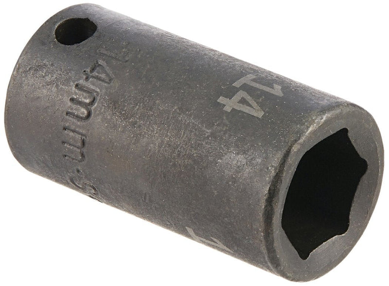 SK Hand Tool 8984 6 Point 3/8-Inch Drive Semi-Deep Impact Socket, 14mm - LeoForward Australia