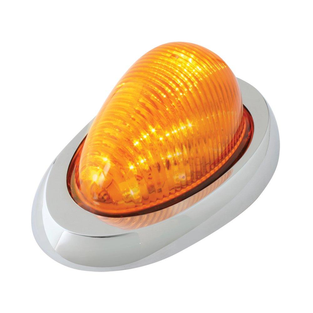  [AUSTRALIA] - GG Grand General 76372 Side Turn/Marker Amber/Amber 12 LED Light w/Cr.Cover for FL w/Bezel