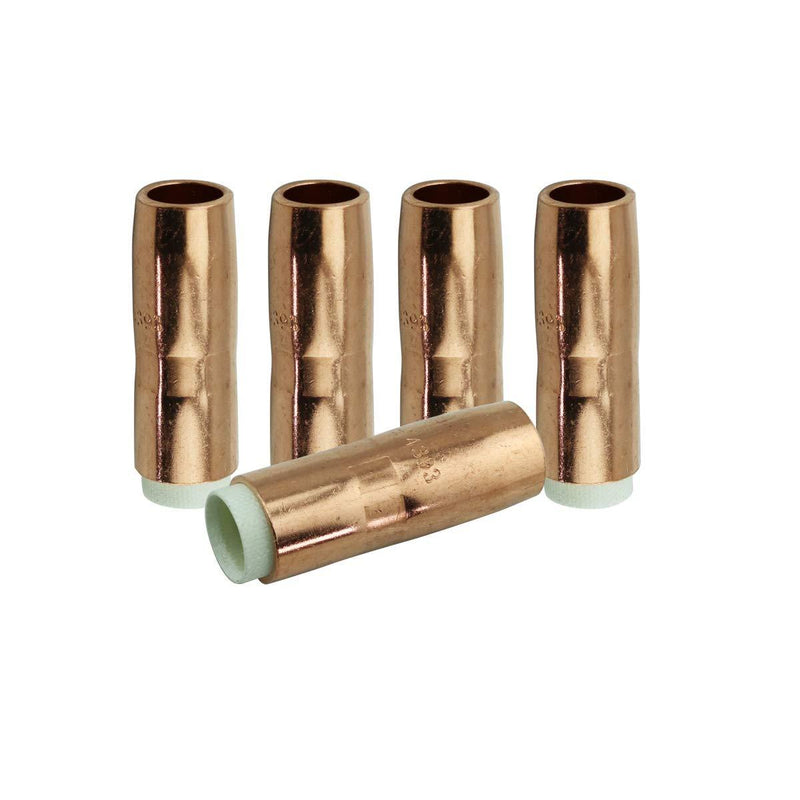  [AUSTRALIA] - WeldingCity 5 Gas Nozzles 4393 5/8" Copper for Bernard Q/S 200-300A MIG Welding Guns 5pk-4393