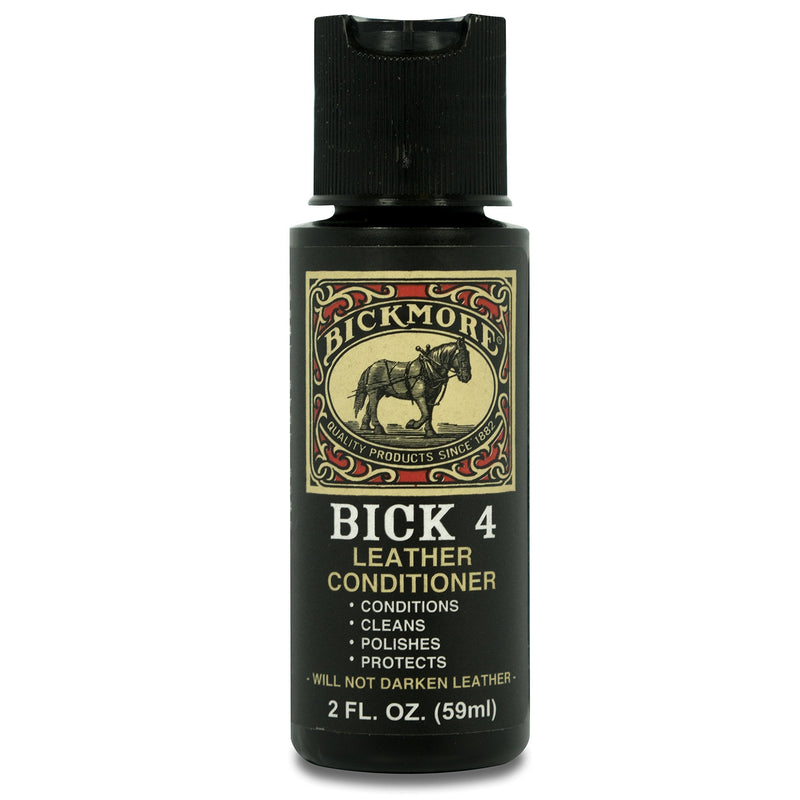 Bickmore Bick 4 Leather Conditioner 2oz - Best Since 1882 - Cleaner & Conditioner - Restore Polish & Protect All Smooth Finished Leathers 2 oz - LeoForward Australia