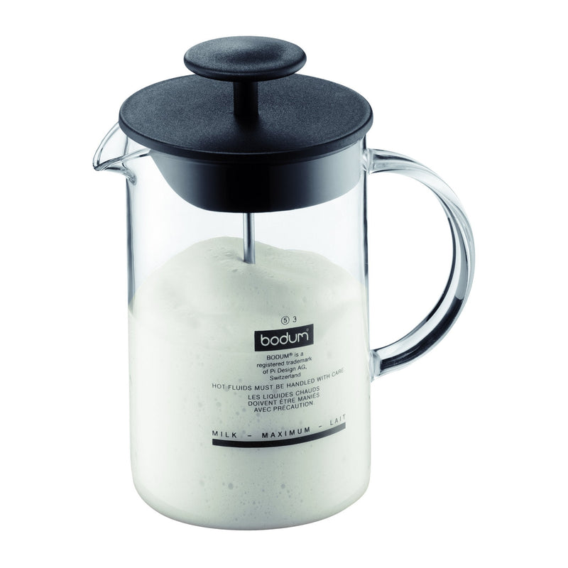  [AUSTRALIA] - Bodum 1446-01US4 Latteo Manual Milk Frother, 8 Ounce, Black