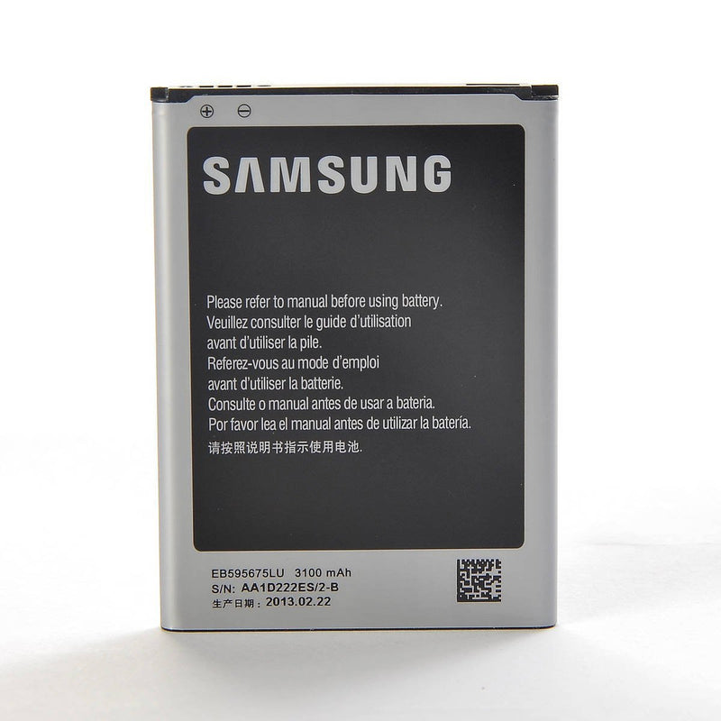 Samsung Galaxy Note 2 N7100 Lithium Phone Battery 3100mAh EB595675LU - Non-Retail Packaging - Silver - LeoForward Australia