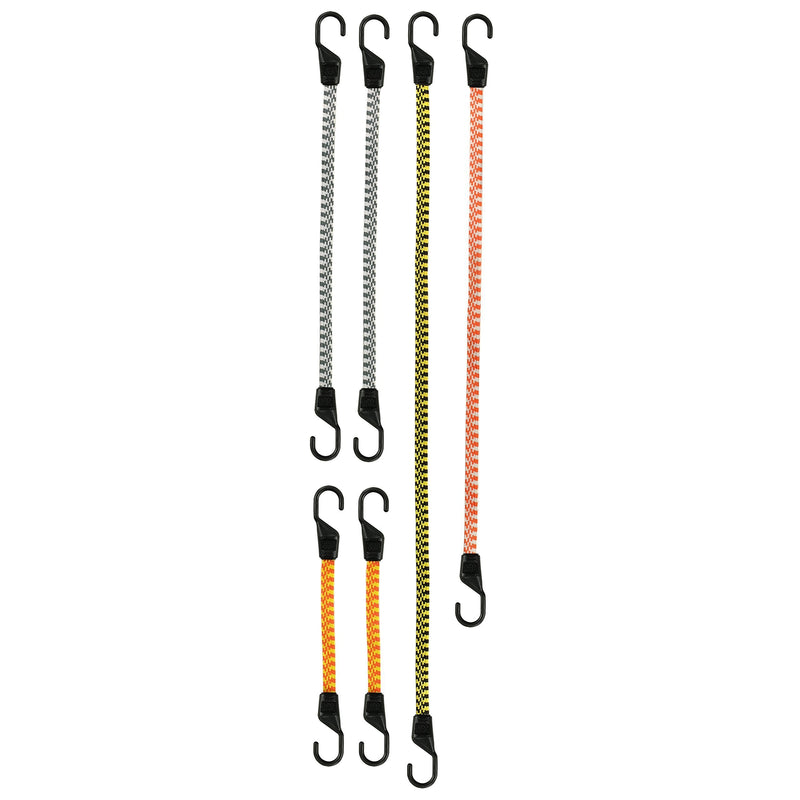  [AUSTRALIA] - Keeper 06311 Flat Bungee Cord Set, 6 Piece