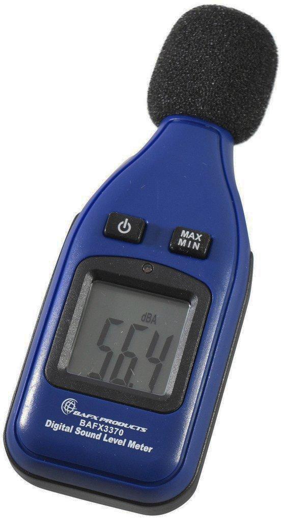 BAFX Products - Decibel Meter/Sound Pressure Level Reader (SPL) / 30-130dBA Range - 1 Year Warranty (Standard) Standard - LeoForward Australia