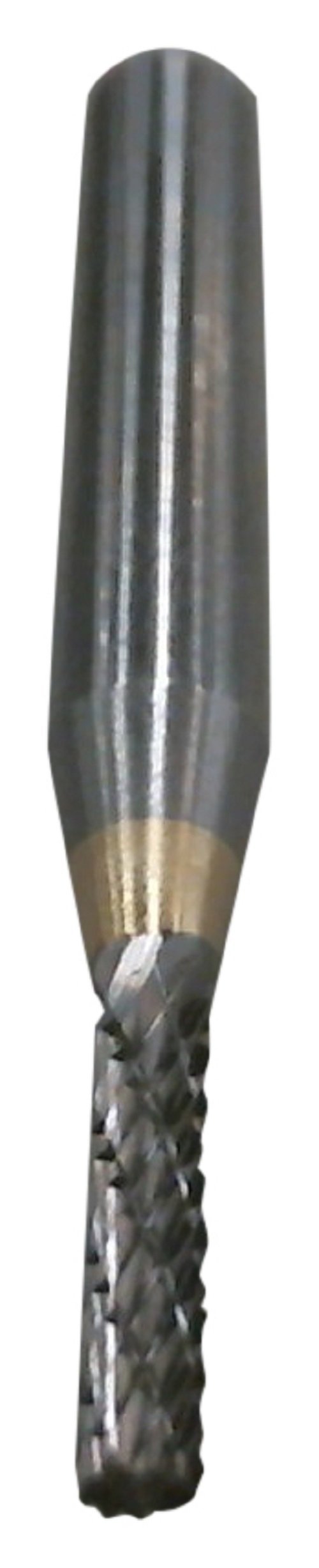 Cobra Carbide 10279 Micro Grain Solid Carbide Cylindrical Regular Length Burr with End Cut, Double Cut, Shape B SB-1, 1/4" Shank Diameter, 1/4" Head Diameter, 5/8" Cutting Length (Pack of 1) 0.25 Inches 2 Inches - LeoForward Australia