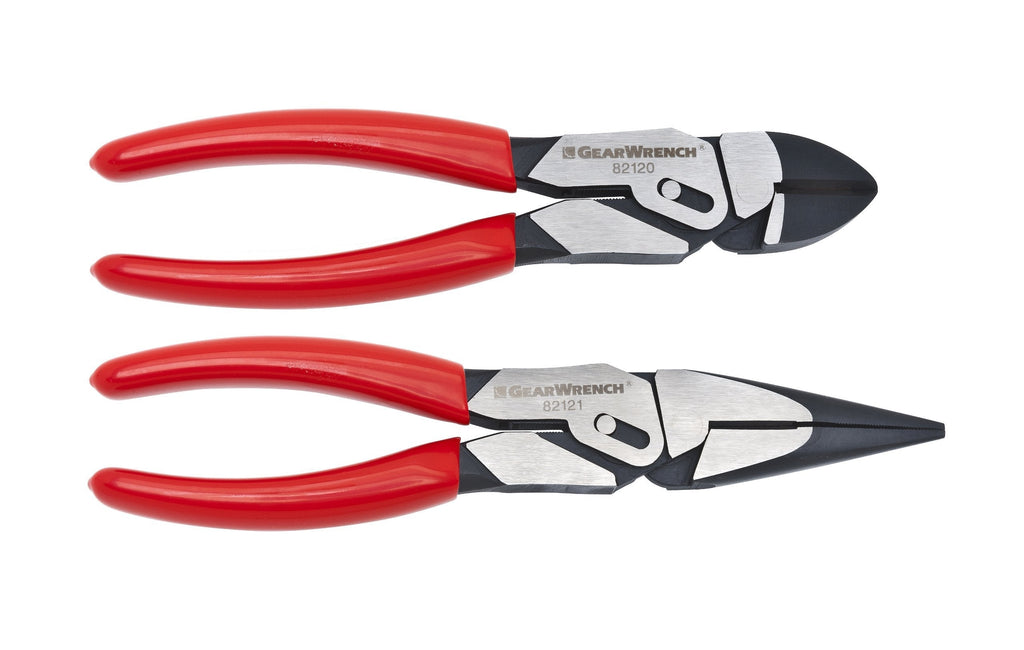  [AUSTRALIA] - GEARWRENCH 2 Pc. 8" PivotForce Compound Action Plier Set - 82124,Red