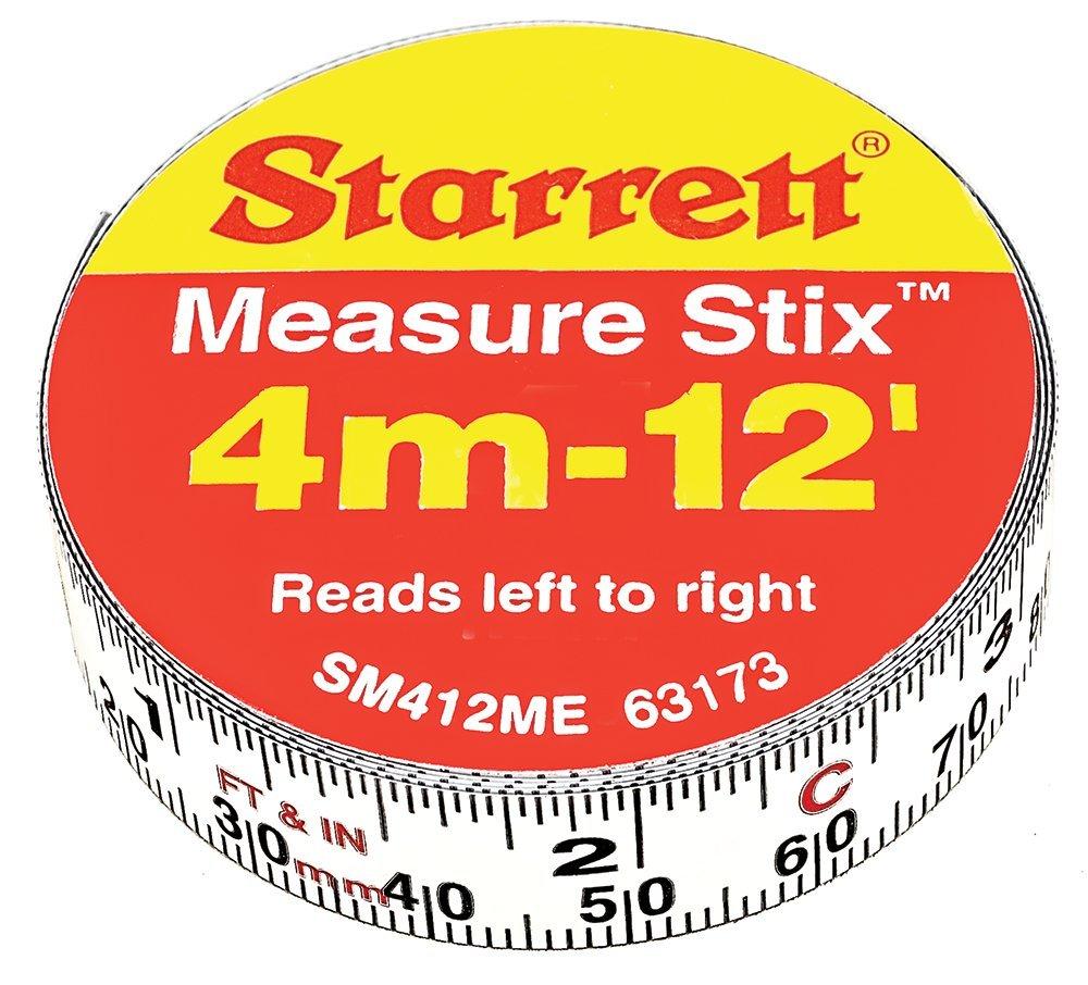 SM412ME 1/2" x 12' Measure Stix 1/2 x 3.65m/12' English/Metric (Left-to-Right) - LeoForward Australia