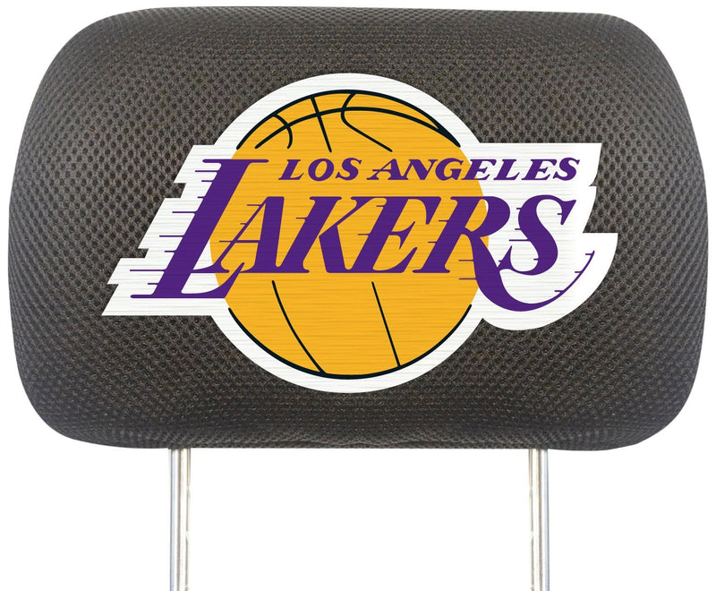  [AUSTRALIA] - FANMATS  12522  NBA Los Angeles Lakers Polyester Head Rest Cover