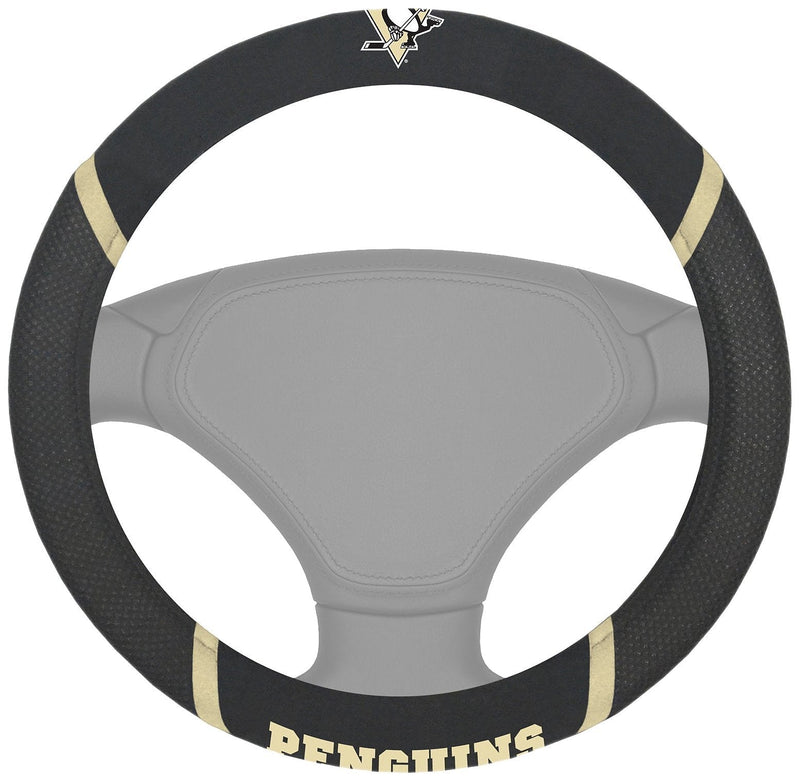  [AUSTRALIA] - FANMATS  14885  NHL Pittsburgh Penguins Polyester Steering Wheel Cover