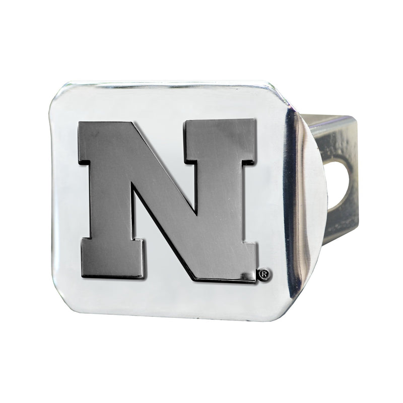  [AUSTRALIA] - FANMATS NCAA University of Nebraska Cornhuskers Chrome Hitch Cover,3.4"x4"