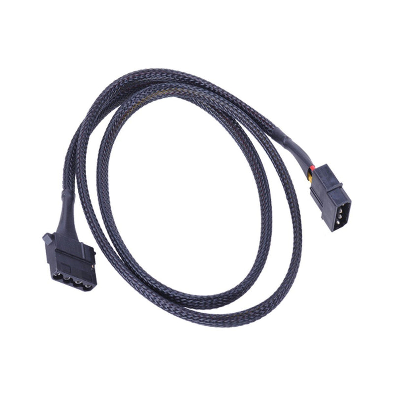 Phobya Extension Cable, 4-Pin Molex, 90cm, Sleeved, Black - LeoForward Australia