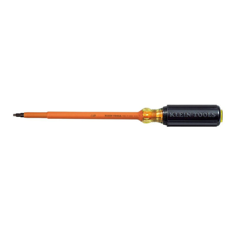 [AUSTRALIA] - #2 Insulated Screwdriver with 7-Inch Shank Klein Tools 662-7-INS #2 Square Recess Tip