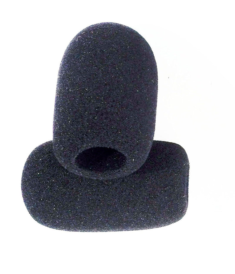  [AUSTRALIA] - Buddy Windsocks for DesktopMic and GooseneckMic, Foam Cover Microphone Windscreens, Flexible, Protects microphones against wind interference, Breath Sounds & Popping Noises -Black (Pack of 2)