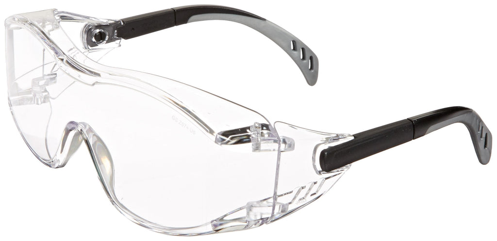  [AUSTRALIA] - Gateway Safety 6980 Cover2 Safety Glasses Protective Eye Wear - Over-The-Glass (OTG), Clear Lens, Black Temple 1 Pair