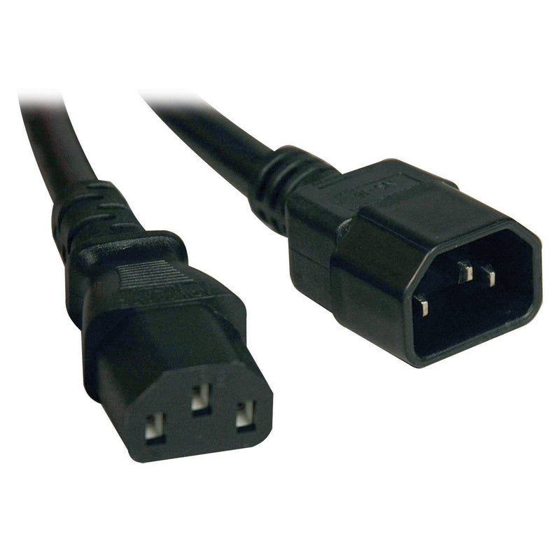 Tripp Lite Computer Power Extension Cord 13A, 16AWG (IEC-320-C14 to IEC-320-C13) 6-ft.(P004-006-13A) Black 6 ft. - LeoForward Australia