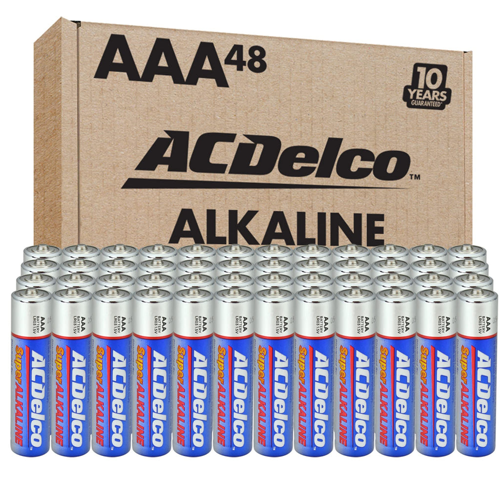 ACDelco 48-Count AAA Batteries, Maximum Power Super Alkaline Battery, 10-Year Shelf Life - LeoForward Australia